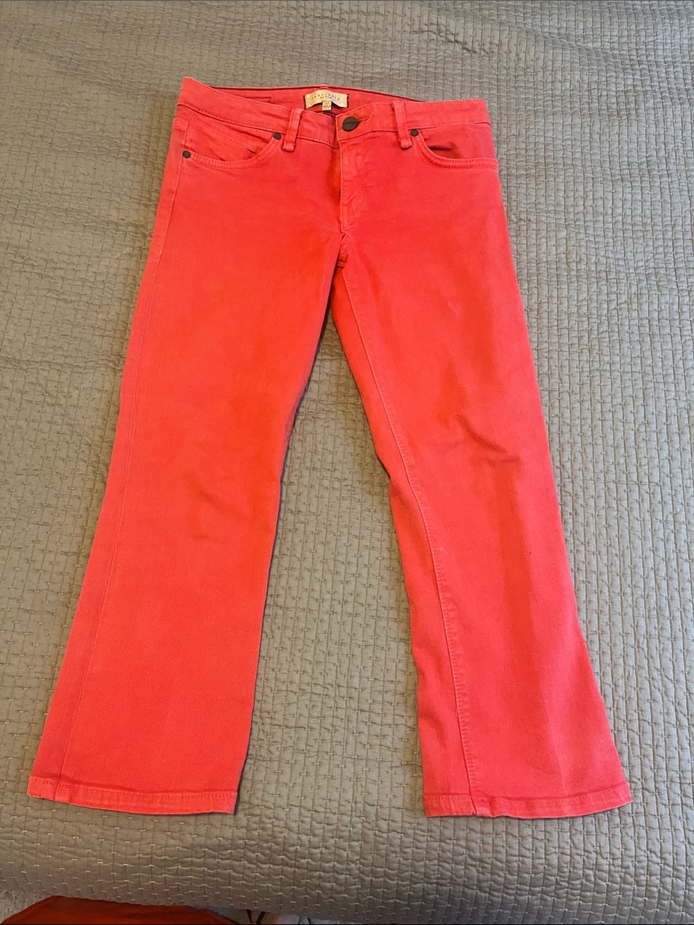 Sanctuary Women’s Red Bootcut Capri Jeans